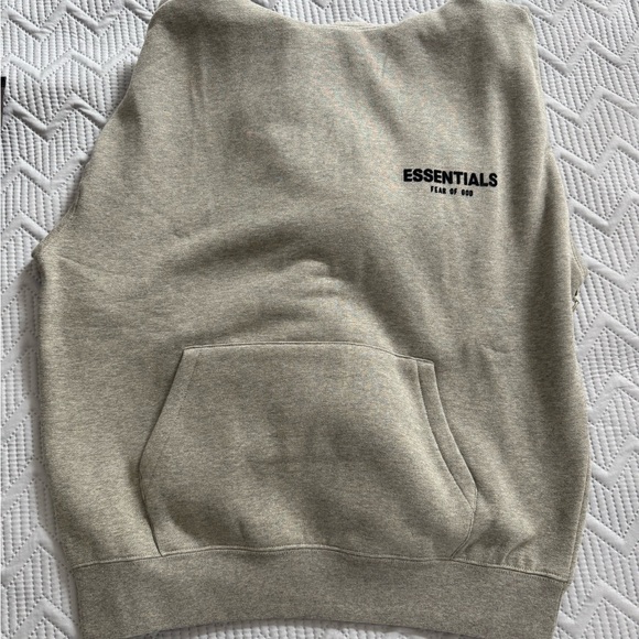 Essentials Heather Grey Sweatshirt Size S - Picture 2 of 5